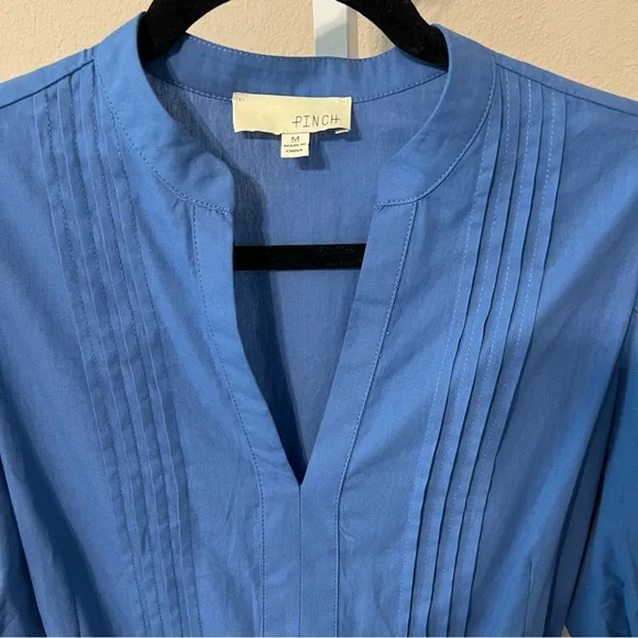 Pinch Royal Blue Midi Dress with Puff Sleeves - Picture 4 of 5